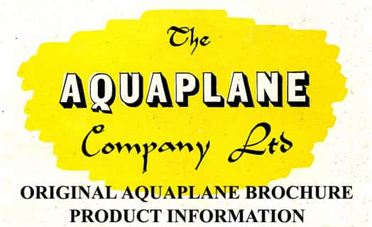 Ford Aquaplane brochure cover
