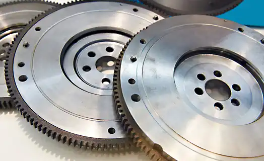 Engine flywheel with ring gear