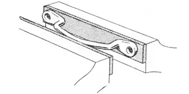 Straightening a door strap staple