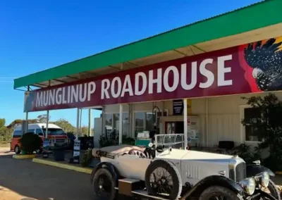 1923 Vauxhall 30-98 E Type at Munglinup roadhouse