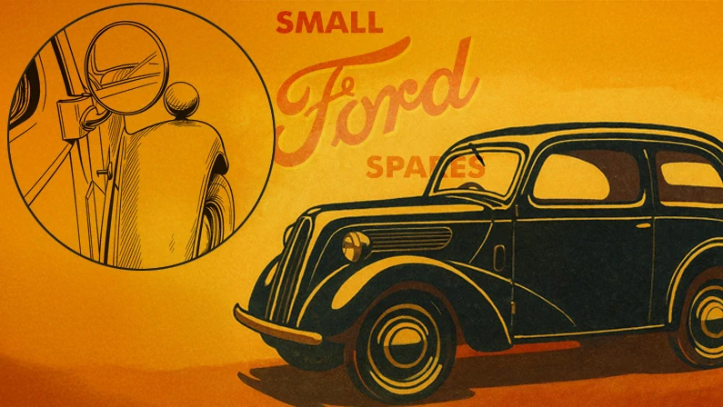 Fitting door mirrors to a Ford Popular 103E